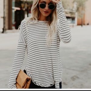 VICI Well Loved Striped Knit Top